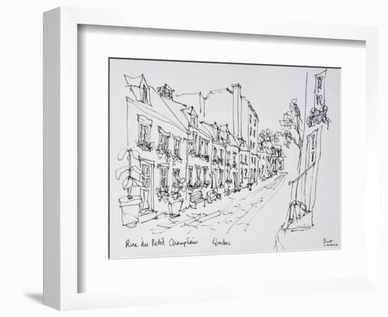 Rue du Petit Champlain, Vieux Quebec, Quebec City, Quebec, Canada-Richard Lawrence-Framed Photographic Print