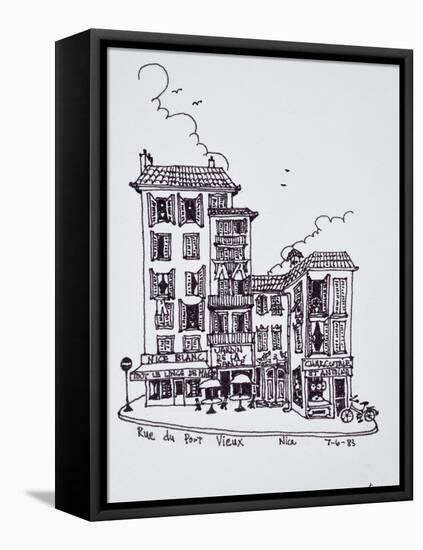 Rue du Vieux Port in Old Nice, Nice, France-Richard Lawrence-Framed Premier Image Canvas