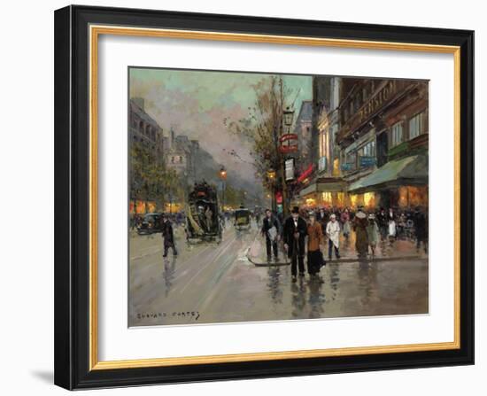 Rue Due la Madeline-Edouard Cortes-Framed Premium Giclee Print