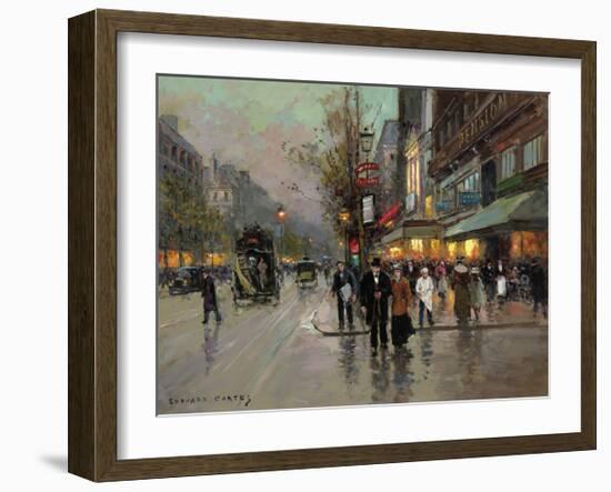 Rue Due la Madeline-Edouard Cortes-Framed Premium Giclee Print