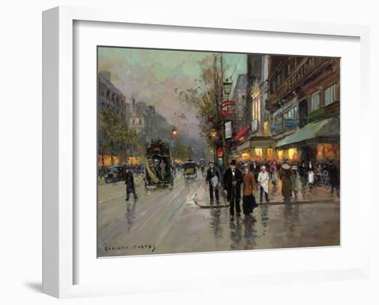 Rue Due la Madeline-Edouard Cortes-Framed Premium Giclee Print