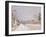 Rue Eugène Moussoir at Moret: Winter, 1891-Alfred Sisley-Framed Giclee Print