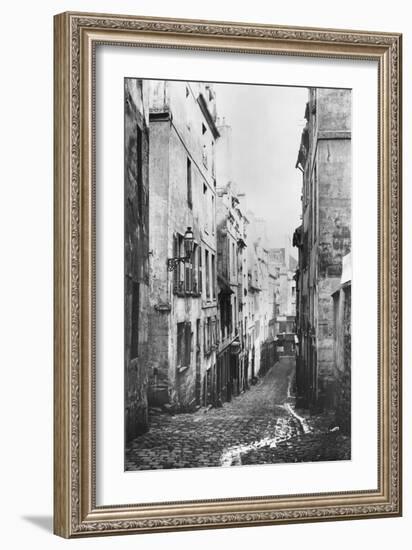 Rue Fresnel, from the Dead End of Versailles, Paris, 1858-78-Charles Marville-Framed Giclee Print