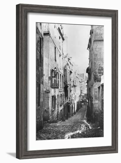 Rue Fresnel, from the Dead End of Versailles, Paris, 1858-78-Charles Marville-Framed Giclee Print