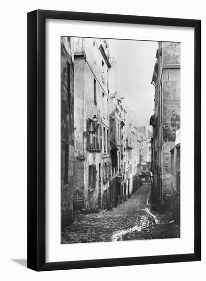 Rue Fresnel, from the Dead End of Versailles, Paris, 1858-78-Charles Marville-Framed Giclee Print