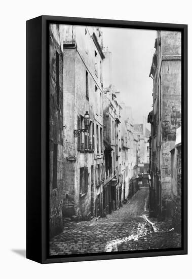 Rue Fresnel, from the Dead End of Versailles, Paris, 1858-78-Charles Marville-Framed Premier Image Canvas