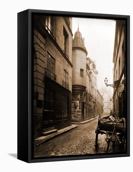 Rue Hautefeuille, 6th Arrondissement 1898-Eugène Atget-Framed Premier Image Canvas