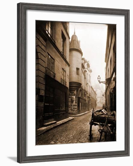 Rue Hautefeuille, 6th Arrondissement 1898-Eugène Atget-Framed Photographic Print