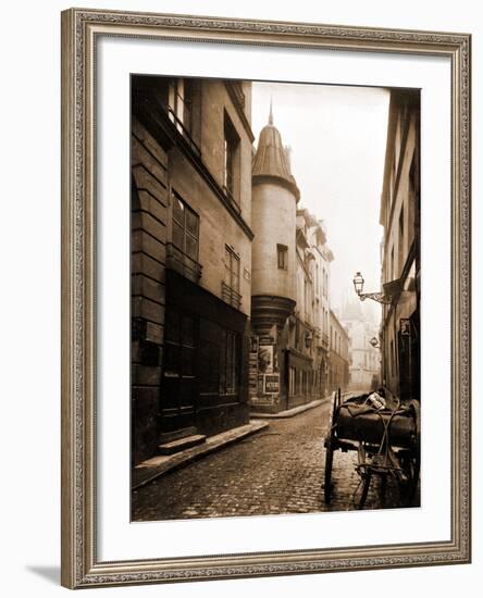 Rue Hautefeuille, 6th Arrondissement 1898-Eugène Atget-Framed Photographic Print