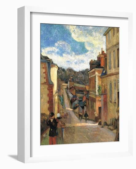 Rue Jouvenet in Rouen, 1884-Paul Gauguin-Framed Giclee Print