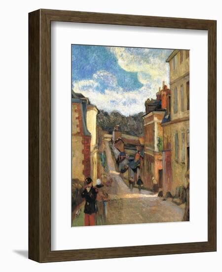 Rue Jouvenet in Rouen, 1884-Paul Gauguin-Framed Giclee Print