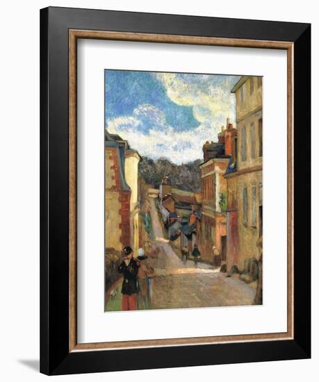 Rue Jouvenet in Rouen, 1884-Paul Gauguin-Framed Giclee Print