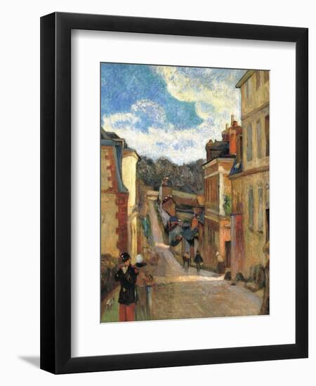 Rue Jouvenet in Rouen, 1884-Paul Gauguin-Framed Giclee Print