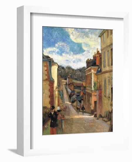 Rue Jouvenet in Rouen, 1884-Paul Gauguin-Framed Giclee Print