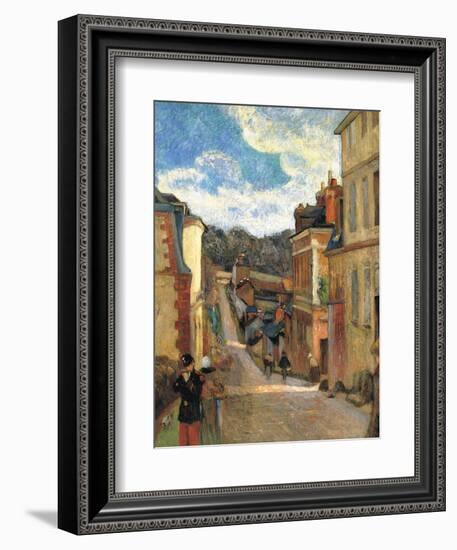 Rue Jouvenet in Rouen, 1884-Paul Gauguin-Framed Giclee Print