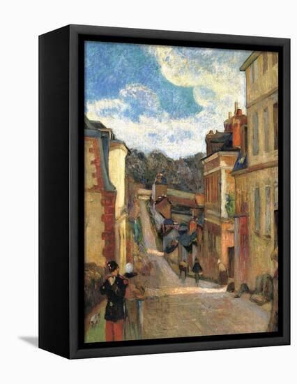 Rue Jouvenet in Rouen, 1884-Paul Gauguin-Framed Premier Image Canvas