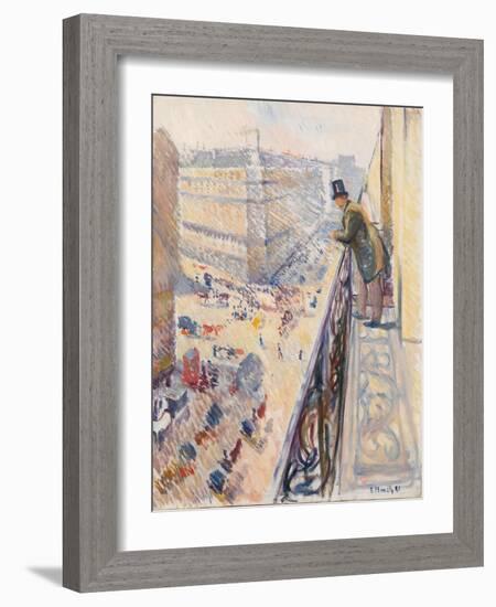 Rue Lafayette, 1891 (Oil on Canvas)-Edvard Munch-Framed Giclee Print