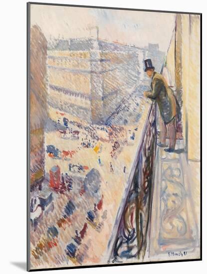 Rue Lafayette, 1891 (Oil on Canvas)-Edvard Munch-Mounted Giclee Print