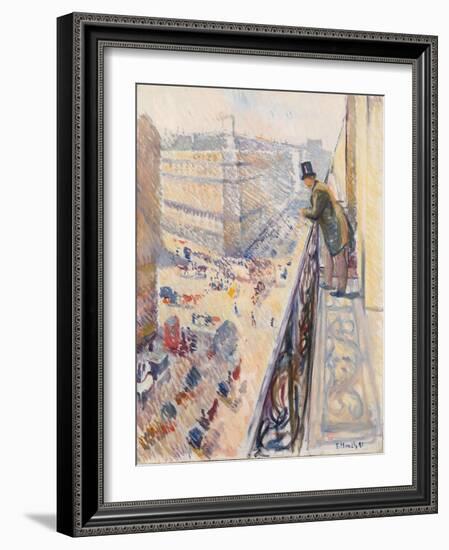 Rue Lafayette, 1891 (Oil on Canvas)-Edvard Munch-Framed Giclee Print