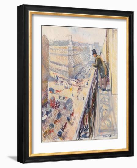 Rue Lafayette, 1891 (Oil on Canvas)-Edvard Munch-Framed Giclee Print