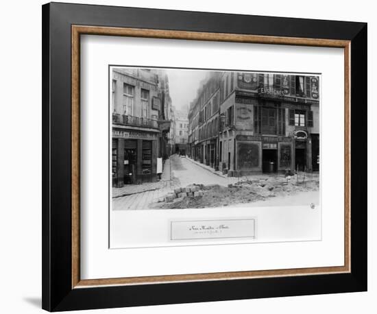 Rue Maitre Albert (From Quai De La Tournelle) Paris, 1858-78-Charles Marville-Framed Giclee Print