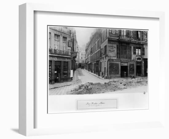 Rue Maitre Albert (From Quai De La Tournelle) Paris, 1858-78-Charles Marville-Framed Giclee Print