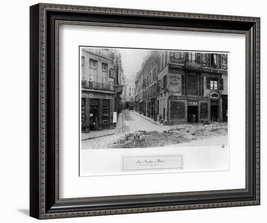 Rue Maitre Albert (From Quai De La Tournelle) Paris, 1858-78-Charles Marville-Framed Giclee Print