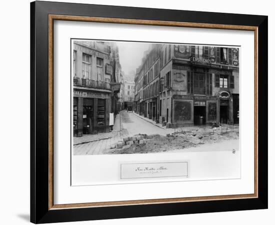 Rue Maitre Albert (From Quai De La Tournelle) Paris, 1858-78-Charles Marville-Framed Giclee Print