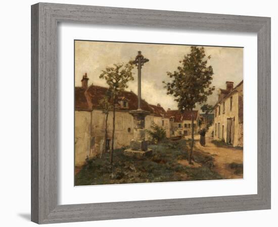 Rue, Mont-Saint-Père, France-Léon Augustin L'hermitte-Framed Giclee Print