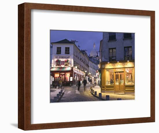 Rue Norvins and Sacre Coeur, Montmartre, Paris, France-Walter Bibikow-Framed Photographic Print