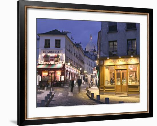 Rue Norvins and Sacre Coeur, Montmartre, Paris, France-Walter Bibikow-Framed Photographic Print