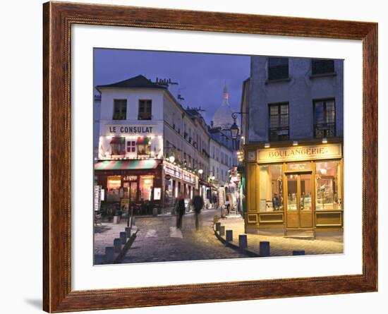 Rue Norvins and Sacre Coeur, Montmartre, Paris, France-Walter Bibikow-Framed Photographic Print