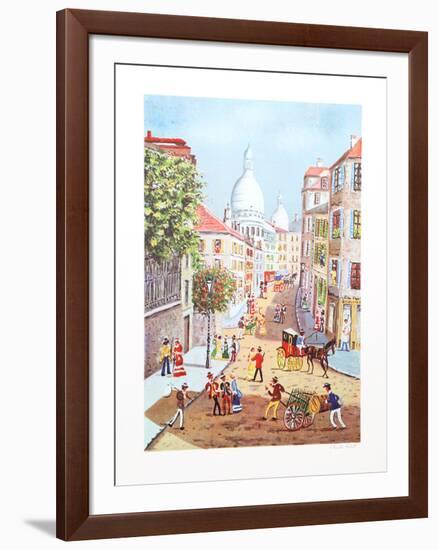 Rue Norvins-Claude Tabet-Framed Limited Edition