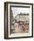 Rue Saint Honore, Afternoon, Rain Effect-Camille Pissarro-Framed Giclee Print