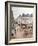 Rue Saint Honore, Afternoon, Rain Effect-Camille Pissarro-Framed Giclee Print