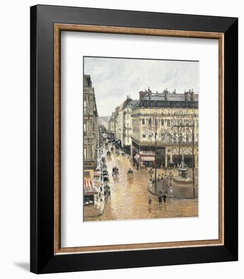 Rue Saint-Honoré in the Afternoon. Effect of Rain, 1897-Camille Pissarro-Framed Art Print