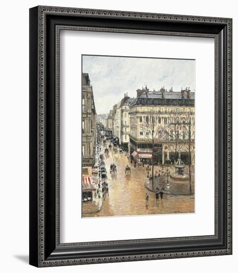 Rue Saint-Honoré in the Afternoon. Effect of Rain, 1897-Camille Pissarro-Framed Art Print