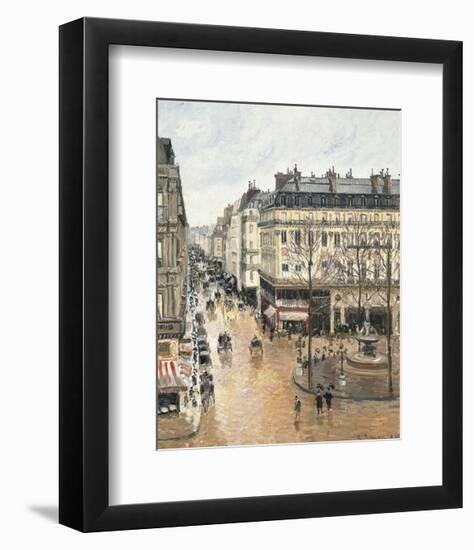 Rue Saint-Honoré in the Afternoon. Effect of Rain, 1897-Camille Pissarro-Framed Art Print