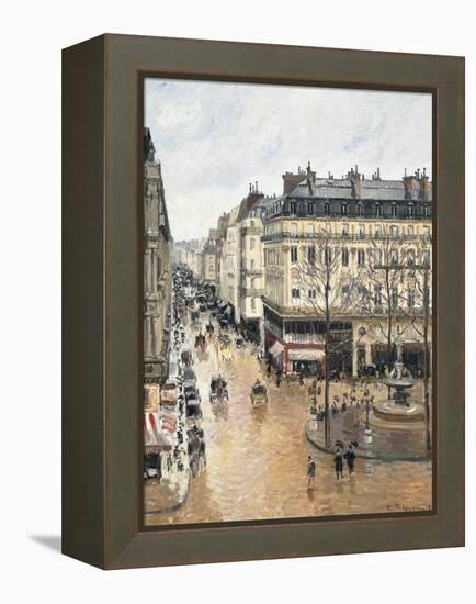 Rue Saint-Honoré in the Afternoon, Effect of Rain, 1897-Camille Pissarro-Framed Premier Image Canvas