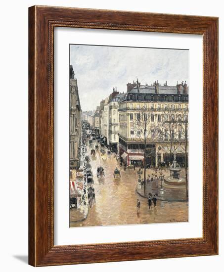 Rue Saint-Honoré in the Afternoon, Effect of Rain, 1897-Camille Pissarro-Framed Giclee Print