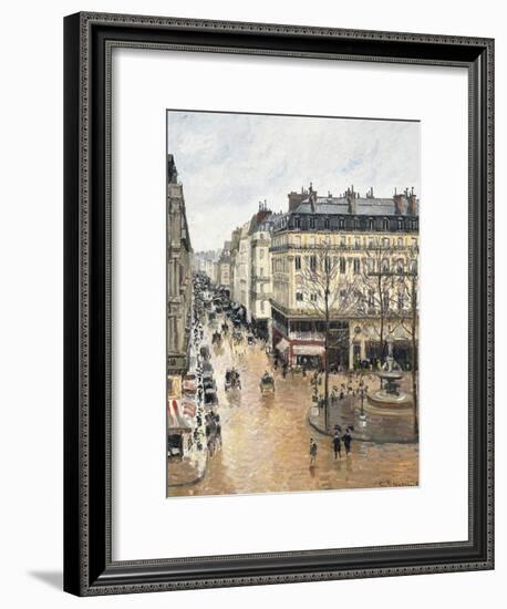 Rue Saint-Honoré in the Afternoon, Effect of Rain, 1897-Camille Pissarro-Framed Giclee Print