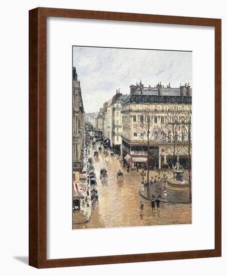 Rue Saint-Honoré in the Afternoon, Effect of Rain, 1897-Camille Pissarro-Framed Giclee Print