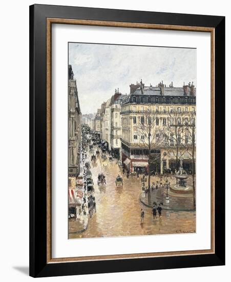 Rue Saint-Honoré in the Afternoon, Effect of Rain, 1897-Camille Pissarro-Framed Giclee Print