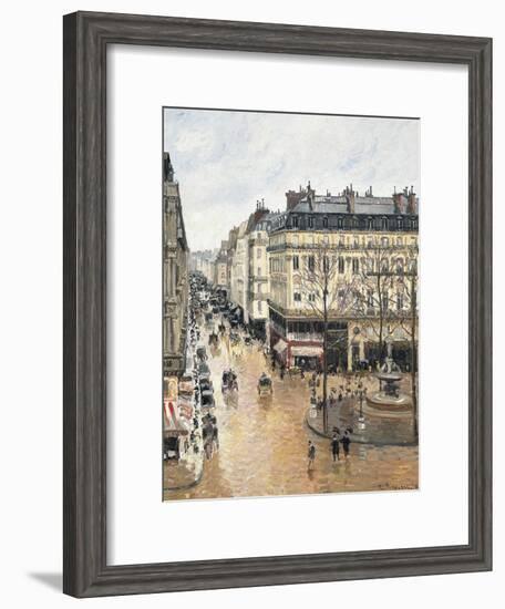 Rue Saint-Honoré in the Afternoon, Effect of Rain, 1897-Camille Pissarro-Framed Giclee Print