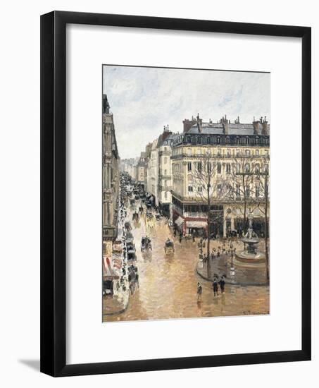 Rue Saint-Honoré in the Afternoon, Effect of Rain, 1897-Camille Pissarro-Framed Giclee Print