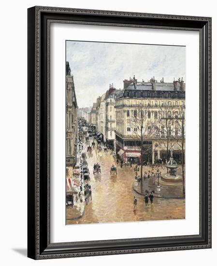 Rue Saint-Honoré in the Afternoon, Effect of Rain, 1897-Camille Pissarro-Framed Giclee Print