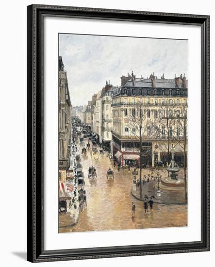 Rue Saint-Honoré in the Afternoon, Effect of Rain, 1897-Camille Pissarro-Framed Giclee Print