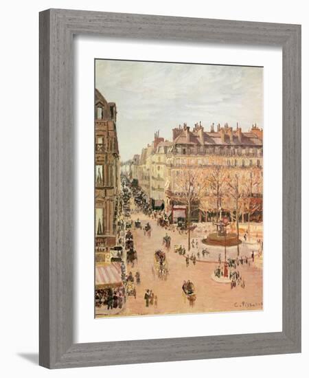 Rue Saint-Honore, Sun Effect, Afternoon, 1898-Camille Pissarro-Framed Giclee Print