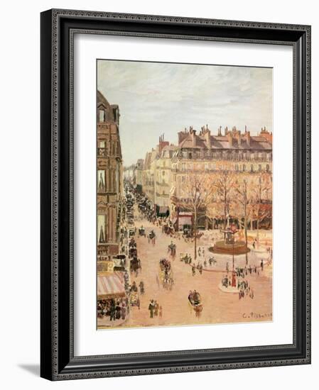 Rue Saint-Honore, Sun Effect, Afternoon, 1898-Camille Pissarro-Framed Giclee Print