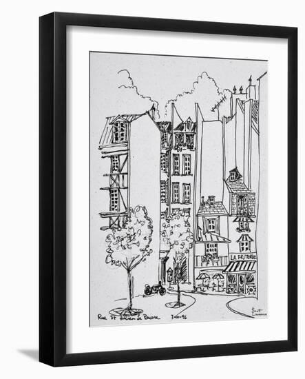 Rue Saint-Julien-le-Pauvre, Paris, France-Richard Lawrence-Framed Photographic Print